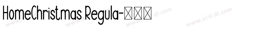 HomeChristmas Regula字体转换